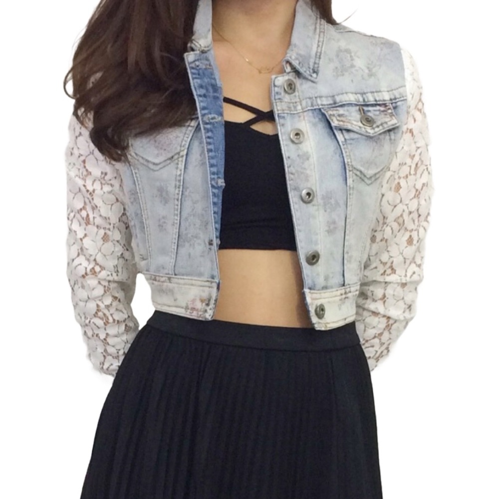 Cropped Denim Jacket - Picture 2 of 6